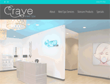 Tablet Screenshot of cravemedspa.com